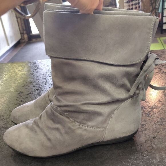 Lane Bryant Gray Ankle Booties with Slouchy Design - Picture 5 of 7